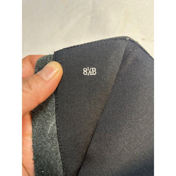 Vintage 90s Vis a Vie black chunky Square Toe Mid calf boot size 8.5 - Picture 8 of 13